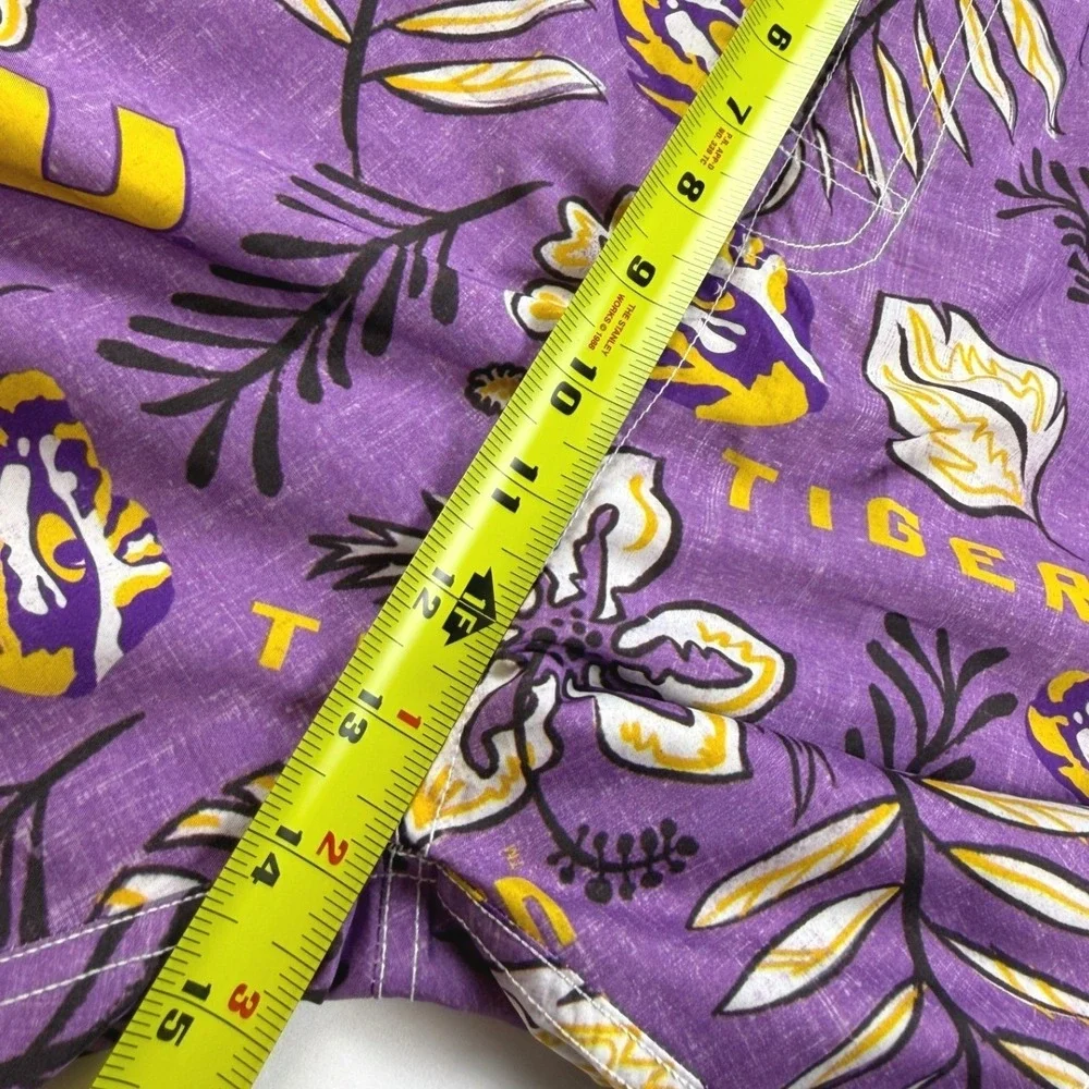 Wes and Willy Swim Trunks Mens XL Purple LSU Tigers Vintage Volley NWT